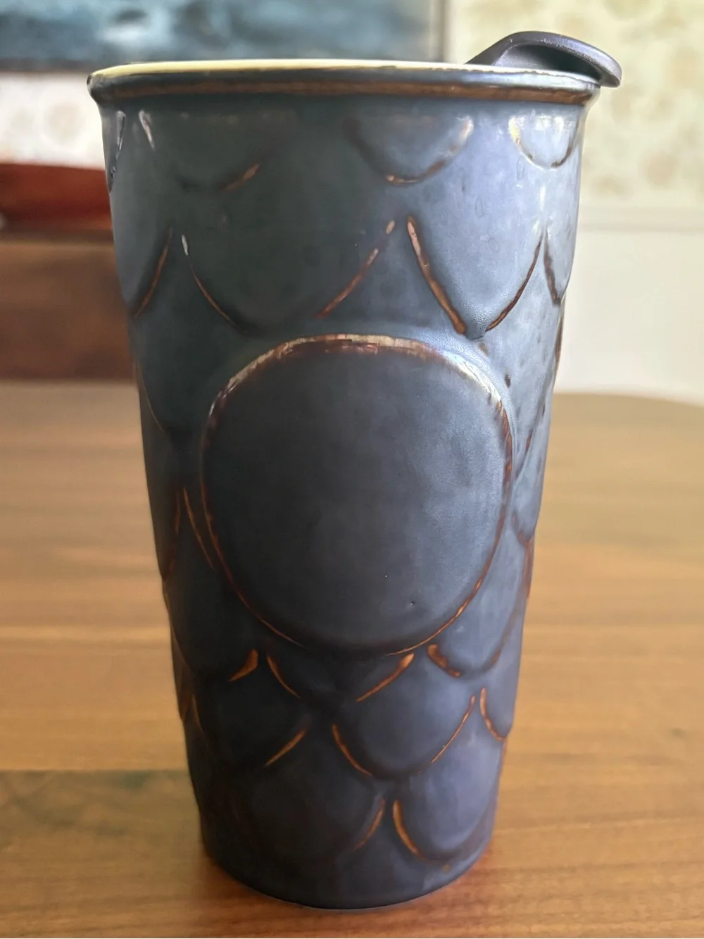 Starbucks 2016 Anniversary Mug Siren Mermaid Bronze Scales Travel Tumbler 10oz